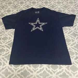 Dallas Cowboys T Shirt Mens Medium NFL Football Team Apparel Navy Blue